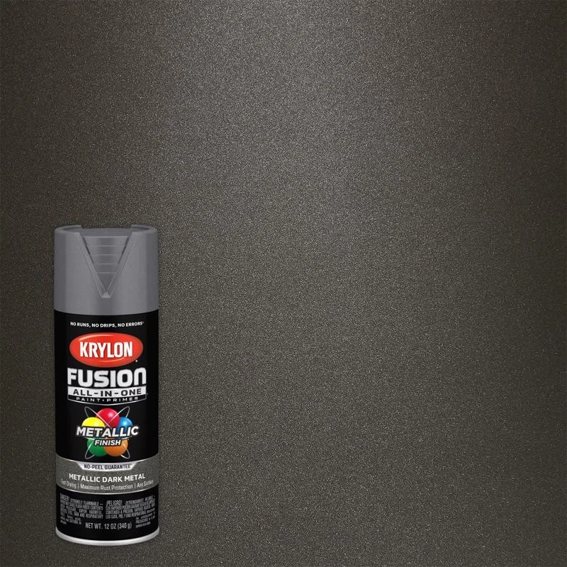Krylon K02769007 Fusion Dark Metal All-in-One Spray Paint 12 oz. (Pack of 6) - Image 1 of 1