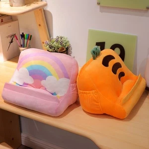 Fruits Tablet Stand Pillow Portable Triangle Tablet Holder Soft Plush Pill VA - Afbeelding 1 van 9