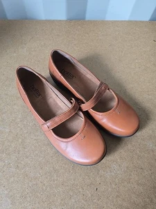 Hotter Adorn Women’s Shoes Mary Jane UK 5 EU 38 US 7 Tan Leather Comfort Flats - Picture 1 of 19
