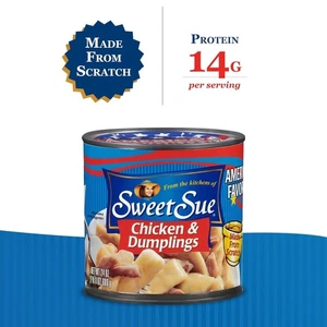 Sweet Sue Pollo e Gnocchi, Lattina da 24 Oz - Riscaldare e Servire Zuppa Pasto - 14G Protei - Foto 1 di 8