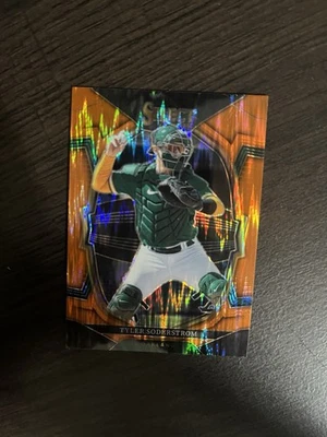 2023 Panini Select - Concourse Tyler Soderstrom #50 Orange Flash Prizm (RC) - Image 1 of 4