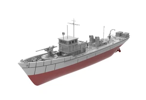 1/350  Military Model Kit Full Hull IJN Type 5 Wooden Submarine Chaser - Picture 1 of 3
