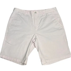 Bonobos pantaloncino uomo 36 rosa 9 pollici cuciture interne elasticizzato chino piatto davanti casual estivo - Foto 1 di 14