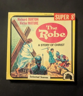 Super 8 Movie The Robe A Story Of Christ Antique, with Richard Burton Foto 1 de 3