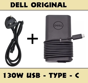 Original Dell 130W AC Adapter USB-C 20V 6.5A Type-C Charger Power Supply Genuine - Picture 1 of 5