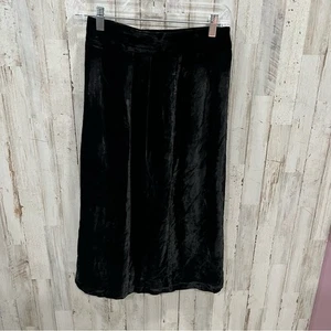 Vintage J Christopher schwarz Samt Velours Midirock Damen XS Viskose bescheiden - Bild 1 von 8