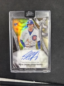 2024 Pete Crowe Armstrong Topps Chrime Super Futures Auto /50 Cubs Baseball - Picture 1 of 5