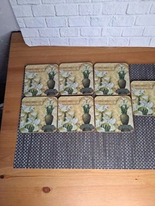 6 Pimpernel Untersetzer Lilie Blumen Design - Bild 1 von 7