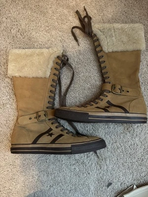 Converse 2005 Star 70 Vintage XXHI Suede Knee High Buckle Sneaker Boot 13.5 Rare - Image 1 of 4