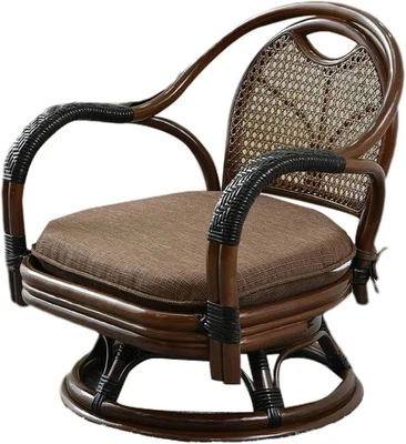 YAMAZEN Rattan Swivel Chair Middle Chair GSC-53S(KA*1 - Image 1 of 4
