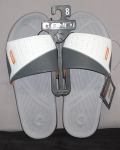NEW Men's AND1 Timeout Slide Sandal Sport Flip Flops Grey Size 8 - Picture 1 of 7