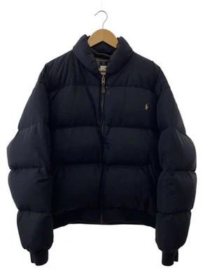 POLO RALPH LAUREN 90s Down Jacket XL Nylon BLK Solid - Image 1 of 4