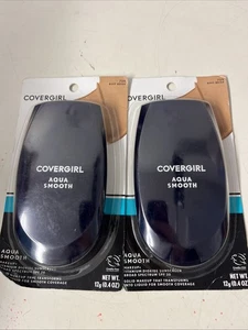 2x CoverGirl AquaSmooth Foundation Makeup, Buff Beige 725, SPF 20, 0.4 oz - Picture 1 of 1