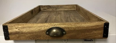 Used X-Large Wood Tray For Charcuterie, Topper For Ottoman, Table Top Decor - Image 1 of 4