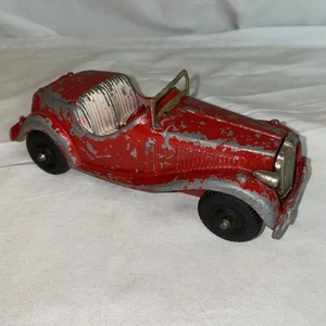 VINTAGE 1950'S HUBLEY KIDDIE #432 USA MGTD RED CONVERTIBLE METAL CAR - Picture 1 of 7