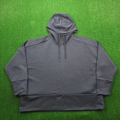 Sudadera con Capucha Nike Dri Fit Para Mujer 2XL Azul Marino Pullover Acanalado Entrenamiento Foto 1 de 4