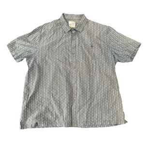 Tommy Bahama 3XL Grau Hemd Kurzarm Button Down 80% Seide 20% Baumwolle - Bild 1 von 10