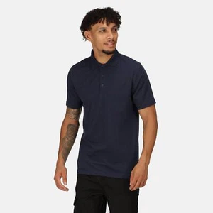 Regatta Pro navy men's short-sleeve work pique polo shirt #TRS223 - Picture 1 of 7