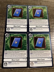 x4 Blue Card EX2-072 R Playset Digimon TCG Digital Hazard - Picture 1 of 1