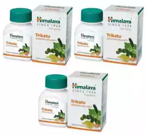 3 Pack X Himalaya TRIKATU 60 Digestive Wellness Tablets Each | Free Shipping - Picture 1 of 2