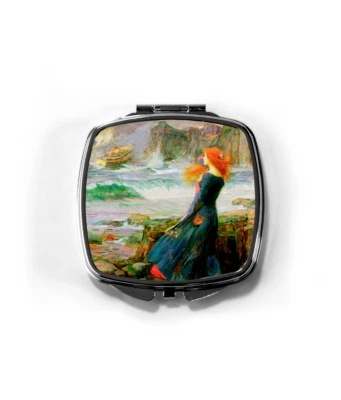 FLIGHTY PIECE Miranda Compact Mirror - Art Lovers Gift - Miranda Painting Gift