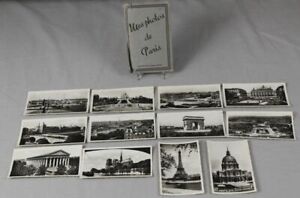 Paris - 12 Photos IN Papier Protective Case - Probably 1940er/1950er Years /158