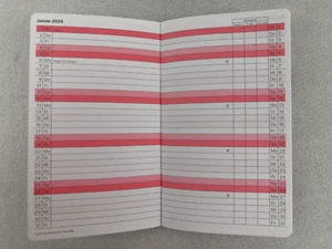 Taschenkalender 2025 Terminplaner Kalender Planer 1 Monat = 2 Seiten 15 x 9 cm - Bild 1 von 6