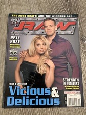 WWE RAW MAGAZINE TRISH STRATUS CHRISTIAN With Collectors Poster MAY 2004 