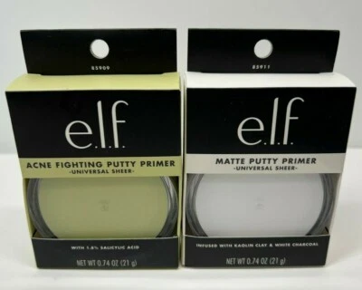 e.l.f. Acne Fighting Smoothing Putty Face Primer Universal Sheer & Putty Primer  - Image 1 of 4