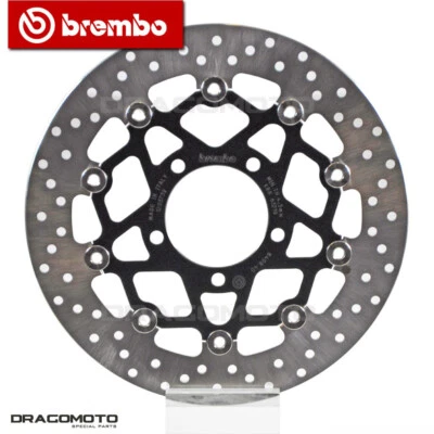 KAWASAKI 650 ER-6N left/rear 2006- Front Brake Disc Rotor BREMBO Floating - Image 1 of 3