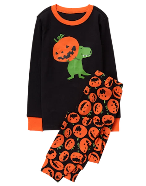 Pijama novo com etiquetas GYMBOREE BOY GYMMIES dinossauro Halloween 12M, 18M, 10 - Imagem 1 de 1