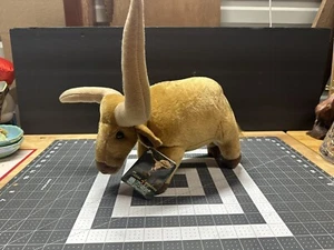 Fiesta Longhorn 12" Peluche Animal 17" Cuerno Span Texas Vaquero Juguete Con Etiqueta - Imagen 1 de 9