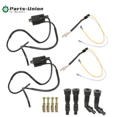 For Kawasaki KZ Suzuki GS Honda CB 650 750 900 CB500F CB500 Ignition Coils Caps - Image 1 of 4