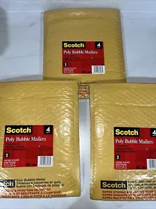 Scotch Marke Poly Luftpolster Versandtaschen 4er Pack 8,5 Zoll x 11,25 Zoll (3 Packungen, 12 Stück insgesamt) - Bild 1 von 3