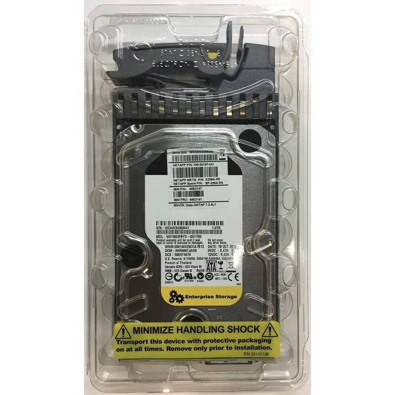 X298A-R5 - NetApp 1TB 7200 RPM SATA 3.5" HDD for FAS2020, FAS2040 series - Image 1 of 1