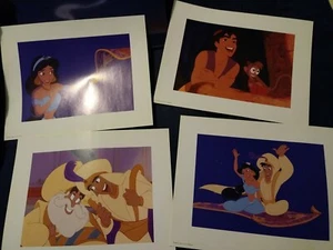 ALADDIN Set of 4 Lithograph Portfolio Disney Store Exclusive 2004 14"x11" - Picture 1 of 8