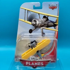 Disney Pixar Planes Leadbottom Biplane Die Cast Airplane 2013 Mattel New In Pack - Picture 1 of 16