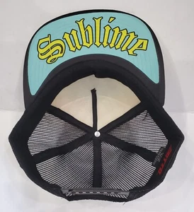 Airbrush Reggae Ska Colors Yellow Sublime Sun Trucker Adjustable - Picture 1 of 2