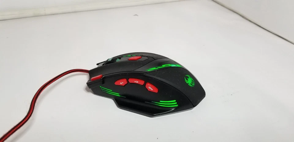Zelotes T-90 Top Gaming Mouse USB Wired Black/Red ~ Tested Great Condition - Image 1 of 4