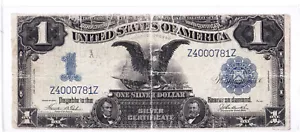 1899 $1 🇺🇸 BLACK EAGLE 🇺🇸 Silver Certificate Large FR-233 Teehee / Burke - Picture 1 of 2