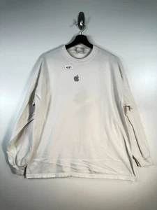 Vintage Hanes Beef-T Herren Apple Mac Logo Preshrunk Langarm Tee T-Shirt Größe XL - Bild 1 von 12