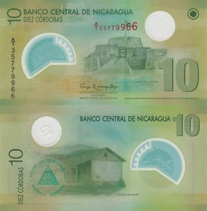 Nicaragua 10 Córdobas (2007/2012) - Polímero/p201b UNC - Imagen 1 de 3