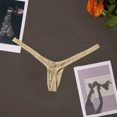 Mujeres Tiro Bajo Micro Forma de V Tanga Tanga Panty Pequeño Bikini Calzoncillos Ropa Interior✔ Foto 1 de 4