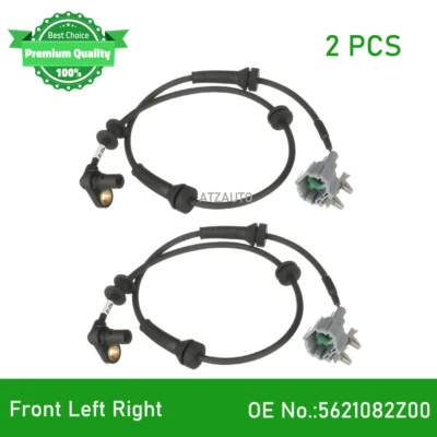 2X Front Driver Passenger ABS Speed Sensor For Nissan Frontier Pathfinder Xterra - Imagem 1 de 4