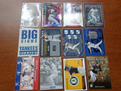Lote de 18, todos son insertos Jason Giambi, #ed/46 Elite oro raro mejor troquelado Foto 1 de 2