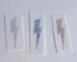Blitz Strass Transfer, Donnerbolzen Applikation, 3 Zoll Blitz - Bild 1 von 2