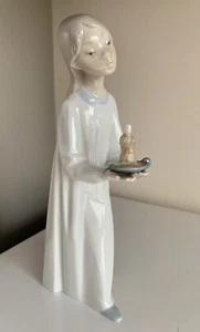 Vintage Lladro figurine Nao Lladro Lady Girl With a Candle 20cm - Picture 1 of 12