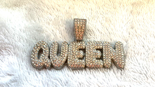 VETEMENTS Ciondolo collana strass bling "Regina"