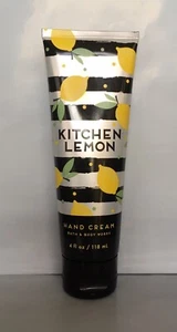 NEW Bath & Body Works KITCHEN LEMON Hand Cream 4 Oz Large Size - Ships For FREE! - Picture 1 of 1