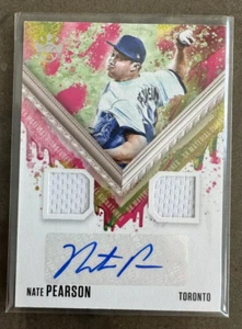 2021 Diamond Kings DK Material Signatures #72 Nate Pearson Toronto Blue Jays - Picture 1 of 2